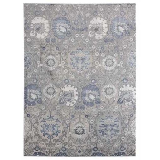 Изображение 63" x 86" Blue Polyester / Olefin Area Rug