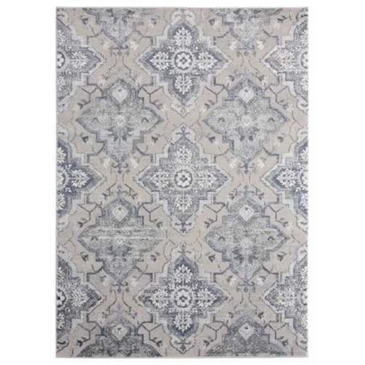 Изображение 63" x 86" Blue Polyester / Olefin Area Rug