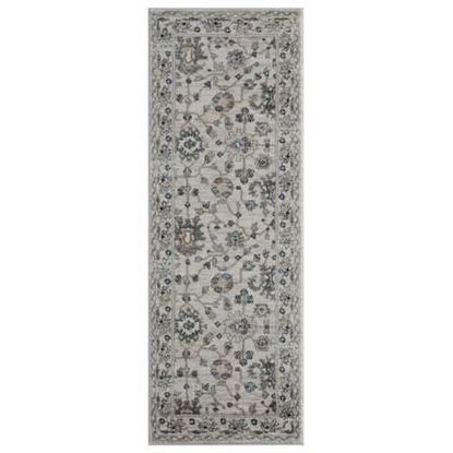 Picture of 31" x 86" Beige Microfiber / Polyester Runner Rug