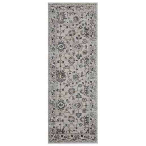 Picture of 31" x 86" Beige Microfiber / Polyester Runner Rug