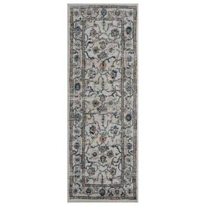 Изображение 31" x 86" Beige Microfiber / Polyester Runner Rug