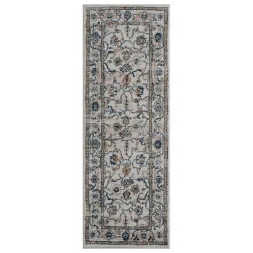 Picture of 31" x 86" Beige Microfiber / Polyester Runner Rug