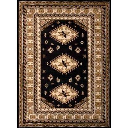 Изображение 94" x 126" Black Polypropyelene Oversize Rug