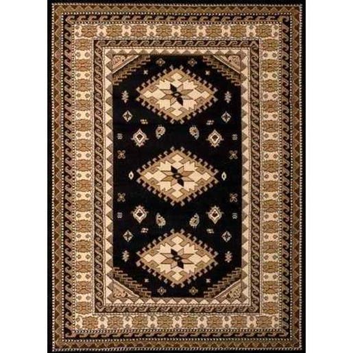 Picture of 94" x 126" Black Polypropyelene Oversize Rug