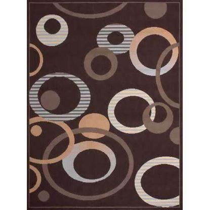 Picture of 94" x 126" Chocolate Polypropyelene Oversize Rug