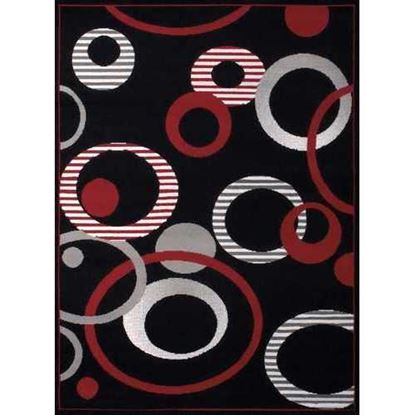 Изображение 94" x 126" Black Polypropyelene Oversize Rug