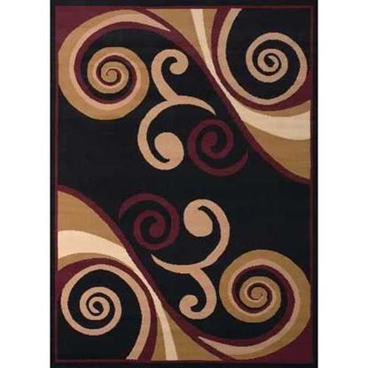 Picture of 94" x 126" Burgundy Polypropyelene Oversize Rug