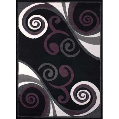 Picture of 94" x 126" Black Polypropyelene Oversize Rug