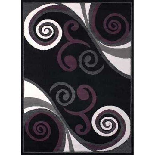 Изображение 94" x 126" Black Polypropyelene Oversize Rug