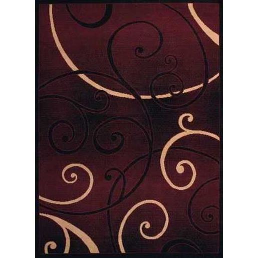 Picture of 94" x 126" Burgundy Polypropyelene Oversize Rug