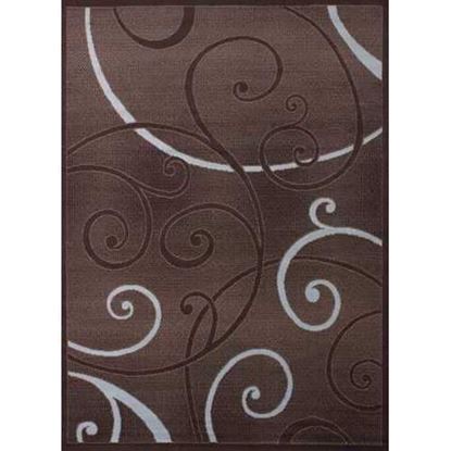 Изображение 94" x 126" Chocolate Polypropyelene Oversize Rug