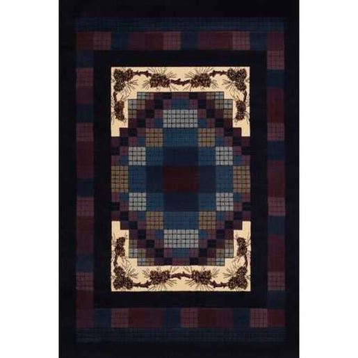 Picture of 94" x 126" Navy Polypropylene Oversize Rug