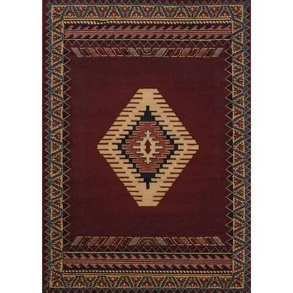 Picture of 94" x 126" Burgundy Polypropylene Oversize Rug