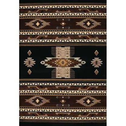 Изображение 94" x 126" Black Polypropylene Oversize Rug