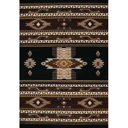 Изображение 94" x 126" Black Polypropylene Oversize Rug