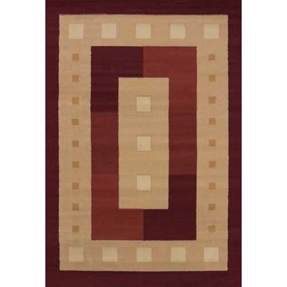 Picture of 94" x 126" Burgundy Polypropylene Oversize Rug