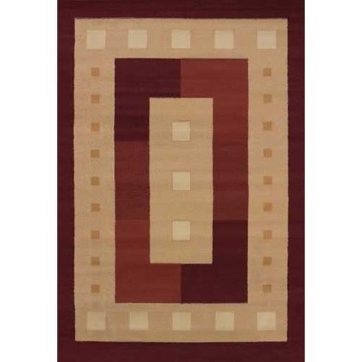 Picture of 94" x 126" Burgundy Polypropylene Oversize Rug