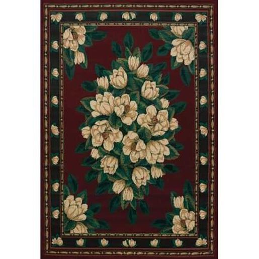 Picture of 94" x 126" Burgundy Polypropylene Oversize Rug