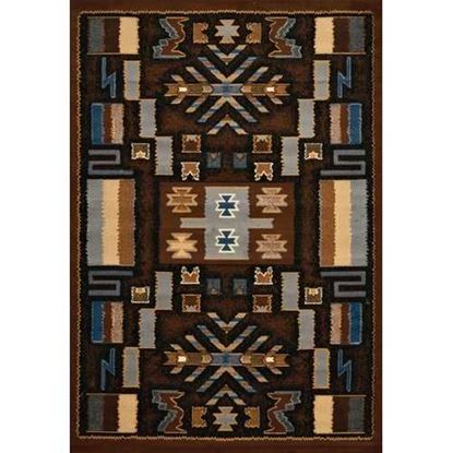 Изображение 94" x 126" Brown Polypropylene Oversize Rug