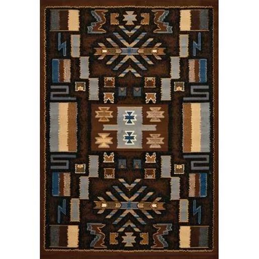 Изображение 94" x 126" Brown Polypropylene Oversize Rug