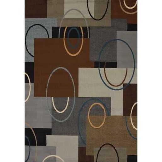 Изображение 94" x 126" Brown Polypropylene Oversize Rug