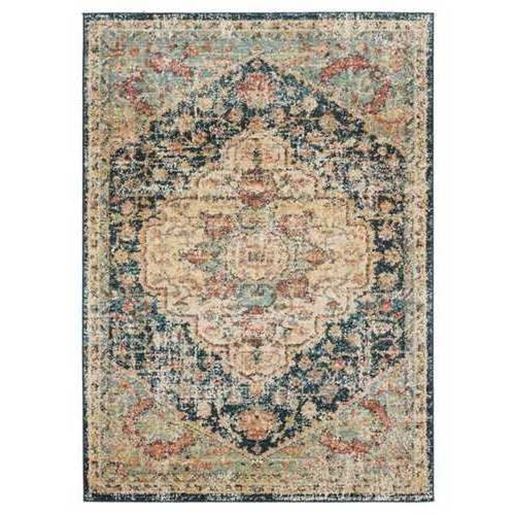 Изображение 63" x 86" Multicolor Olefin Frieze Area Rug