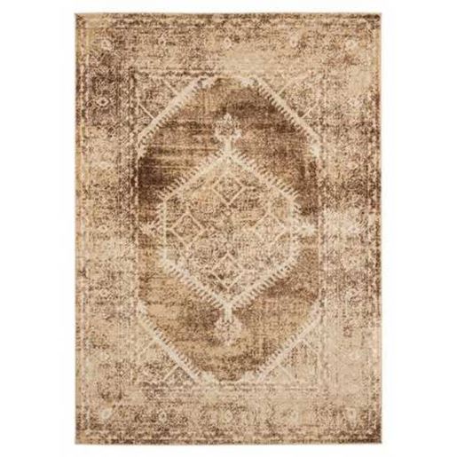 Изображение 63" x 86" Light Brown Olefin Frieze Area Rug