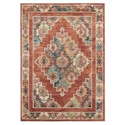 Picture of 63" x 86" Brick Olefin Frieze Area Rug