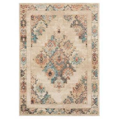 Изображение 63" x 86" Cream Olefin Frieze Area Rug