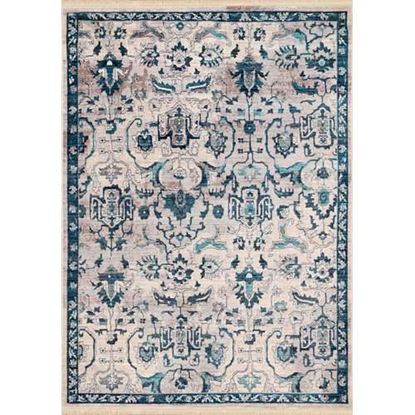 Picture of 31" x 90" Aqua Polyester Runner Rug