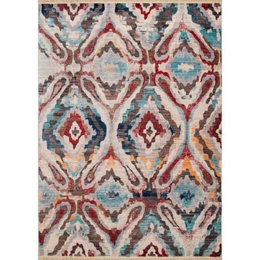 Изображение 31" x 90" Multicolor Polyester Runner Rug