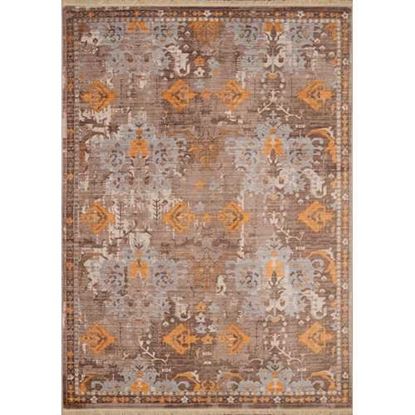 Picture of 31" x 90" Burnt Orange Polyester Runner Rug