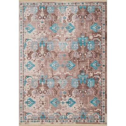 Picture of 31" x 90" Aqua Polyester Runner Rug