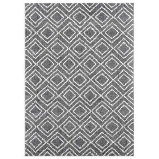 Изображение 39" x 59" Grey Microfiber Polyester Mat Rug