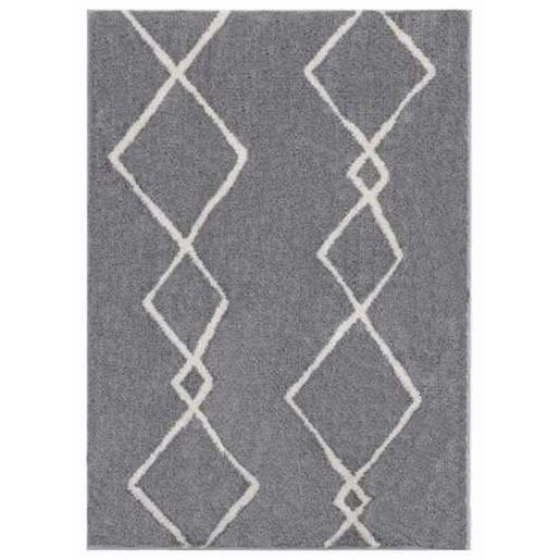 Изображение 39" x 59" Grey Microfiber Polyester Mat Rug