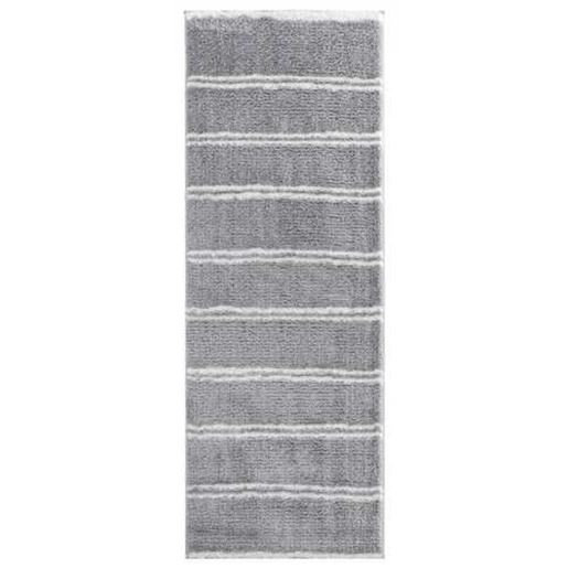 Изображение 31" x 86" Grey Microfiber Polyester Runner Rug