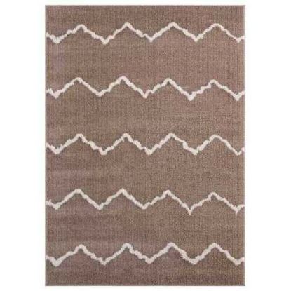 Picture of 39" x 59" Beige Microfiber Polyester Mat Rug