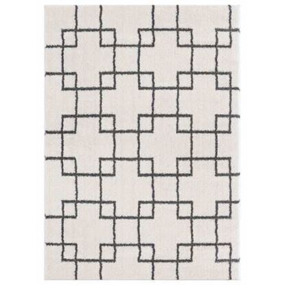 Picture of 39" x 59" White Microfiber Polyester Mat Rug