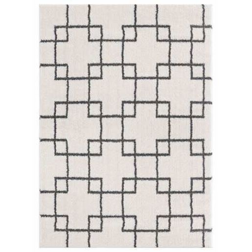 Изображение 39" x 59" White Microfiber Polyester Mat Rug