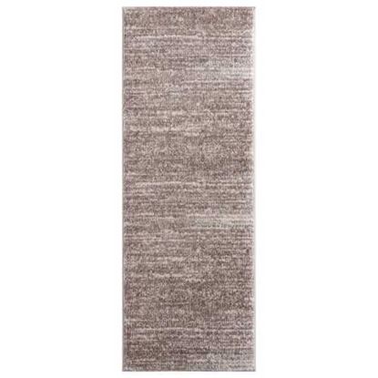 Изображение 31" x 86" Beige Microfiber Polyester Runner Rug