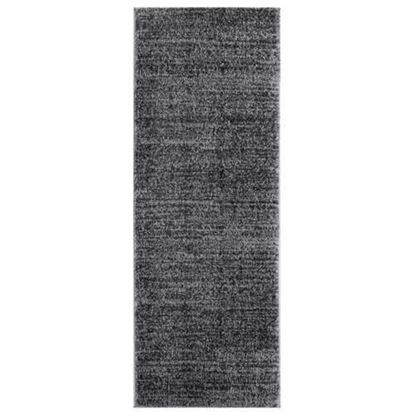 Изображение 31" x 86" Smoke Microfiber Polyester Runner Rug