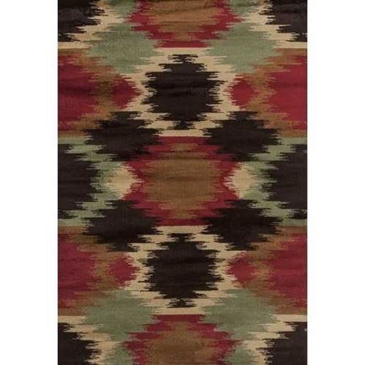 Изображение 63" x 86" Multicolor Polypropylene Area Rug