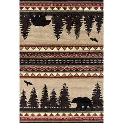 Picture of 63" x 86" Beige Polypropylene Area Rug