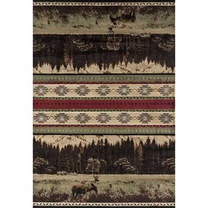 Picture of 63" x 86" Green Polypropylene Area Rug