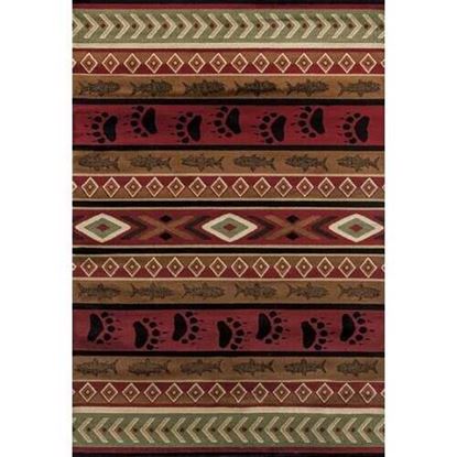 Изображение 63" x 86" Brown Polypropylene Area Rug