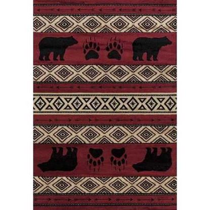 Picture of 63" x 86" Red Polypropylene Area Rug