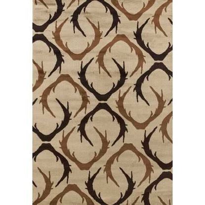 Изображение 63" x 86" Beige Polypropylene Area Rug