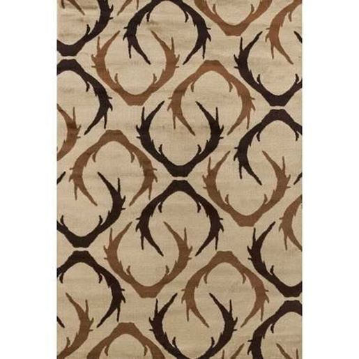 Picture of 63" x 86" Beige Polypropylene Area Rug