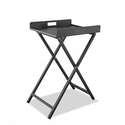 Изображение Gray Aluminum Indoor Outdoor Tray Table