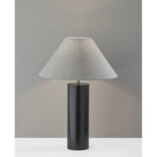 Изображение Canopy Black Wood Block Table Lamp